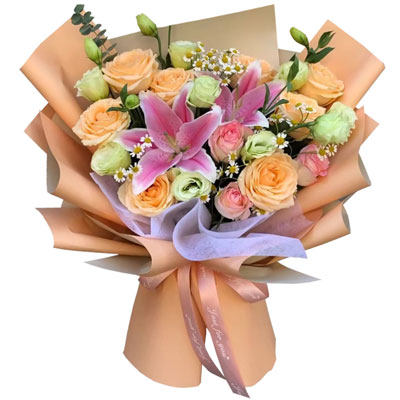 长沙11朵玫瑰桔梗百合，陪你每个季节